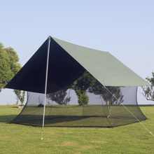 露营天幕蚊帐适合4到4.5米宽5米长天幕露营防蚊虫 户外天幕使用