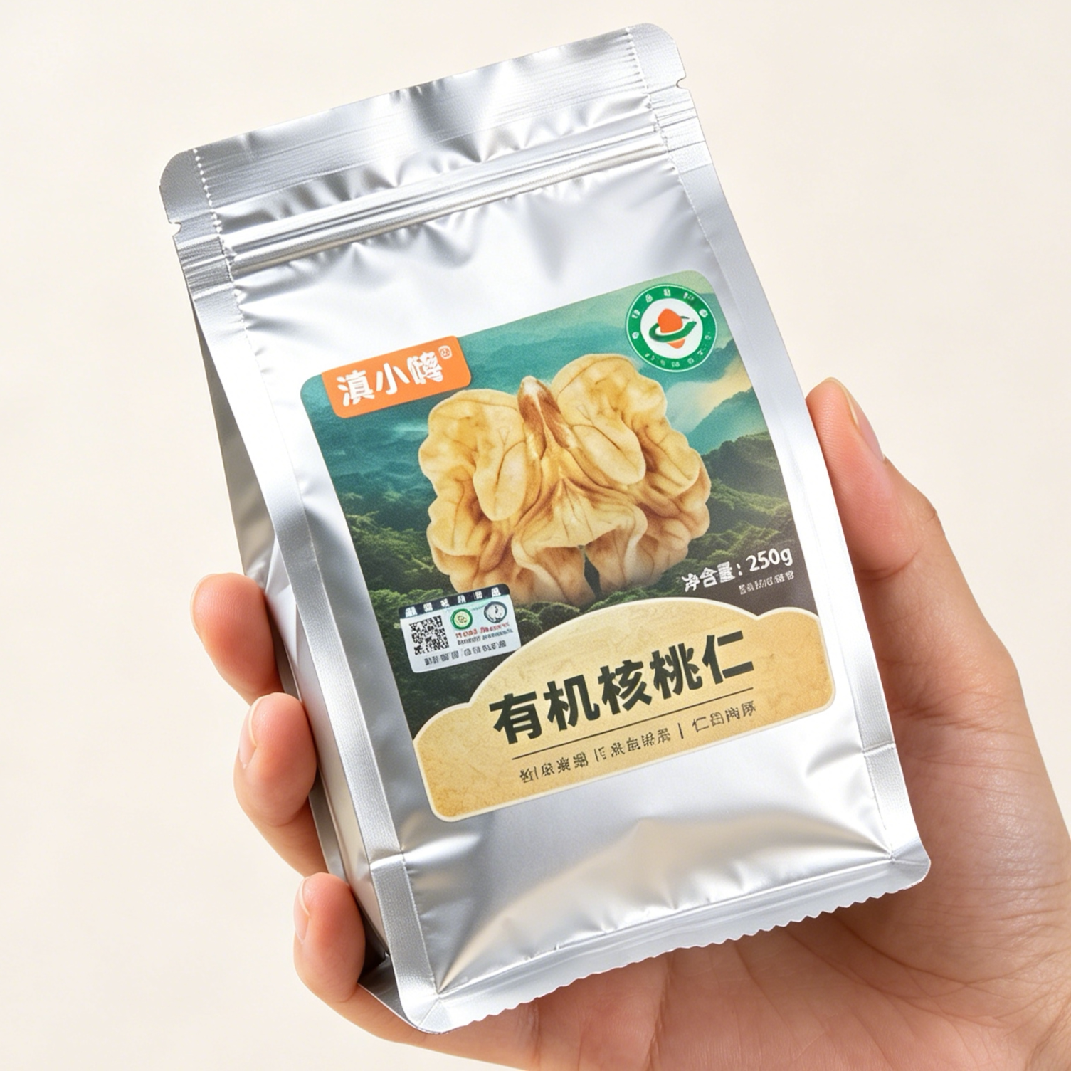 滇小嗨云南有机核桃仁新货原味小包装无添加去壳免剥坚果零食小吃