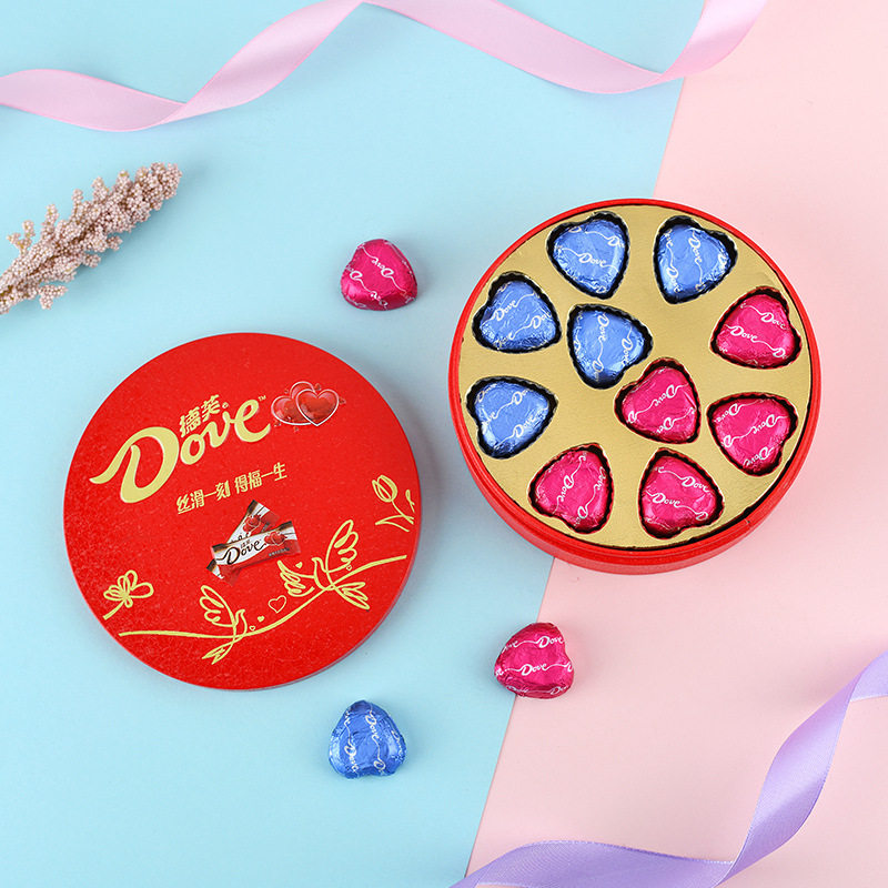 德芙牛奶巧克力送女友生日礼物结婚订婚满月周岁伴手礼零食喜糖盒