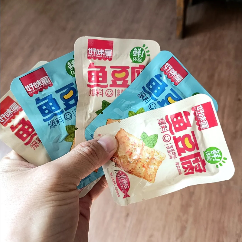 好味屋鱼豆腐零食小吃麻辣味豆腐干条即食便宜好吃的学生休闲食品