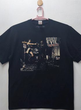 Resident Evil3 生化危机吉尔卡普空游戏男女装全棉印花短袖t恤UT