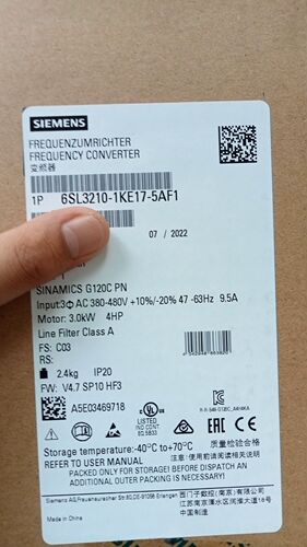 西门子6SL3210-1KE17-5AF1现货