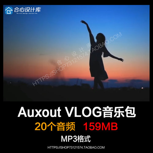 20首油管大神Auxout VLOG背景音乐素材 BGM小清新电音