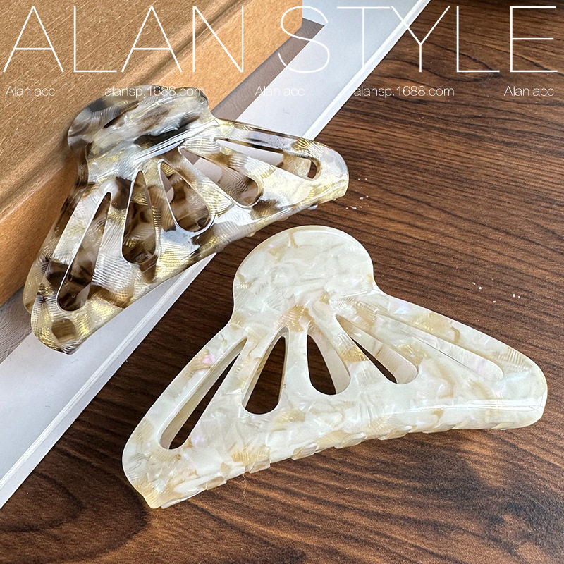 阿斓法式感醋酸炫彩色抓夹鲨鱼夹france镂空款发夹高马尾夹子,饰品/流行首饰/时尚饰品新,发饰,淘宝优惠券,粉丝福利购,淘宝优惠卷