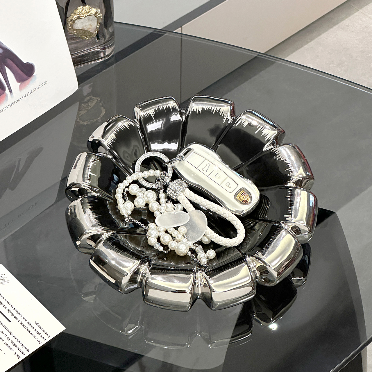 轻奢高级感陶瓷首饰托盘