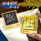 古典中国风ins风诗句金属书签套装 高级感创意阅读标记书页夹学校奖励小学生定制logo生日礼物送同学朋友