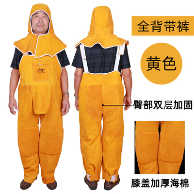 焊兽加厚全皮电焊工作服防烫皮衣耐高温防护防阻燃隔热焊接电焊服