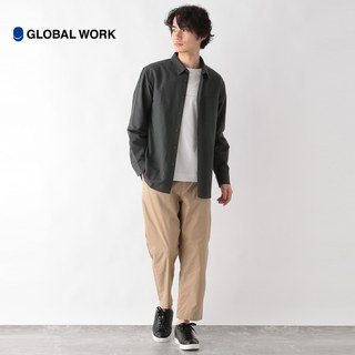 GLOBAL WORK休闲裤男2024春夏新款纯色运动百搭宽松直筒裤986676