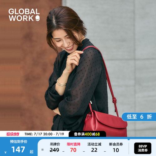 GLOBAL WORK 包袋女2026新款便携通勤小巧腋下包580785