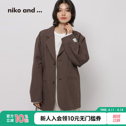 格纹通勤西装 简洁又干练