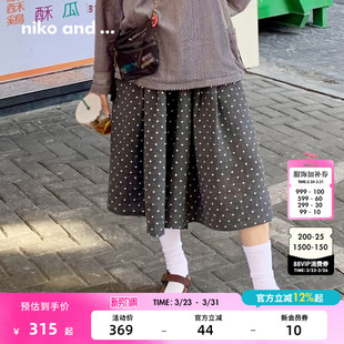 女 十五 2026春季 niko 慵懒波点阔腿裙裤 ...休闲裤 新款 645258 and