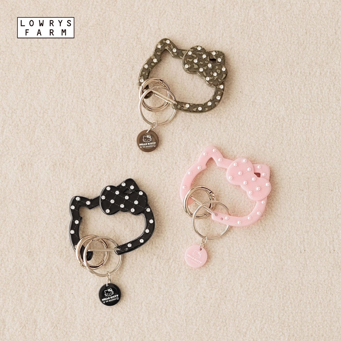 LOWRYS FARM Sanrio联名2025新款可爱创意Kitty钥匙扣592860