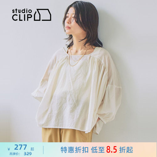 纯色大码棉质上衣 宽松透气舒适