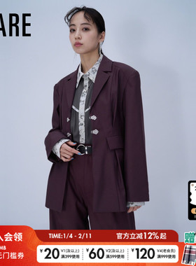 HARE外套女2026春季新款高级商务职场通勤西装外套643048