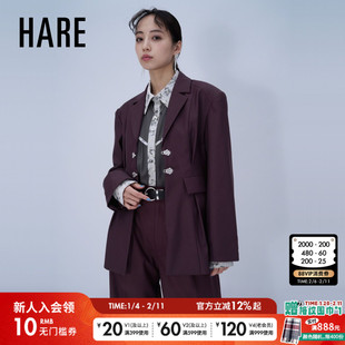 HARE外套女2026春季新款高级商务职场通勤西装外套643048