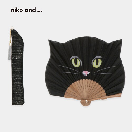 猫咪造型随身便携折扇 小巧文艺别致