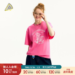 PIZZA T恤女2025年夏季 新款 上衣575619 SEE 日系可爱短袖 YOU