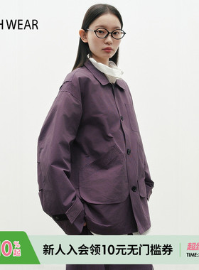 BUCH WEAR外套女2026春季新款时尚宽松休闲日系纯色夹克323990