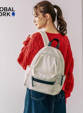 GLOBAL WORK 背包女2026新款休闲校园书包大容量双肩包136368