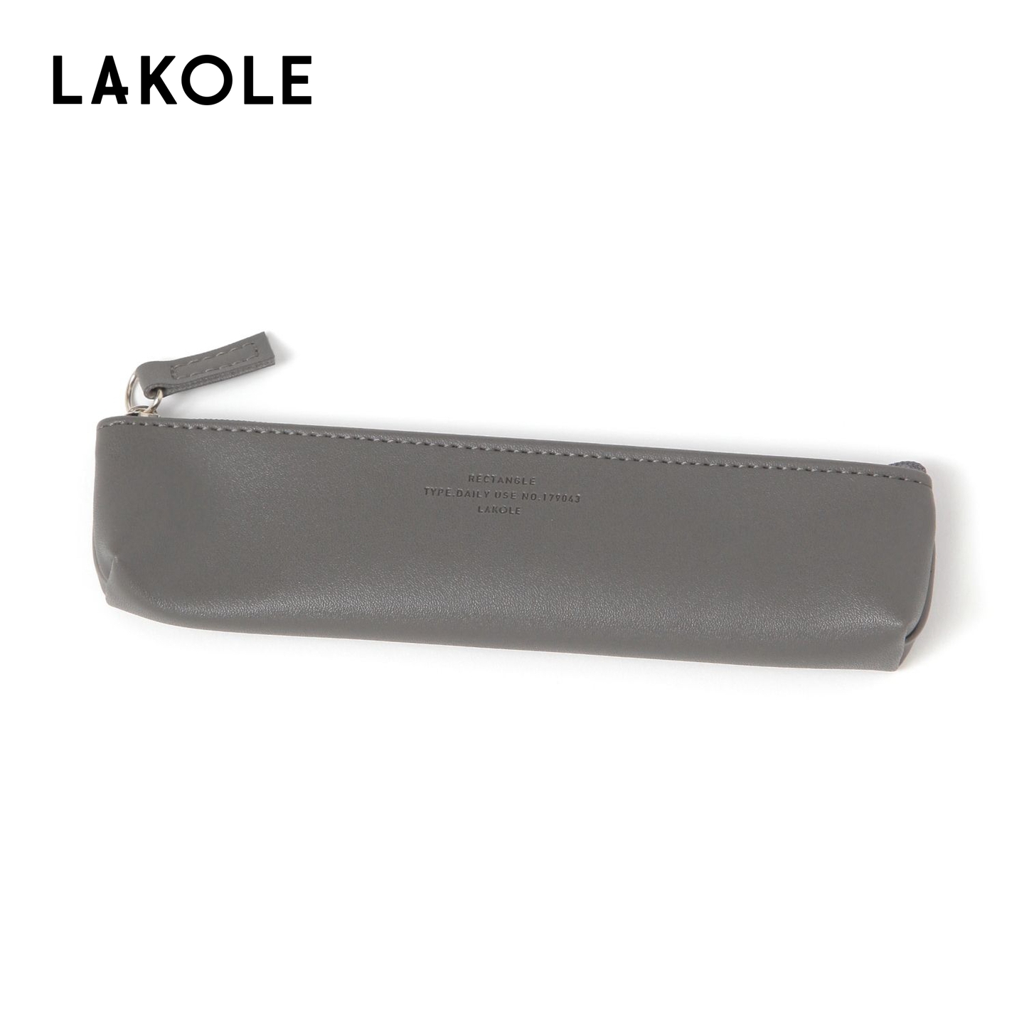 LAKOLE 笔袋2025新款简约便携小巧纯色拉链文具袋326059