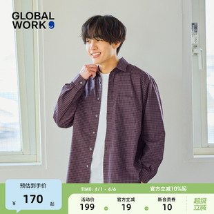 职场清爽型男长袖 GLOBAL 外套601041 新款 男2026春季 WORK 衬衫
