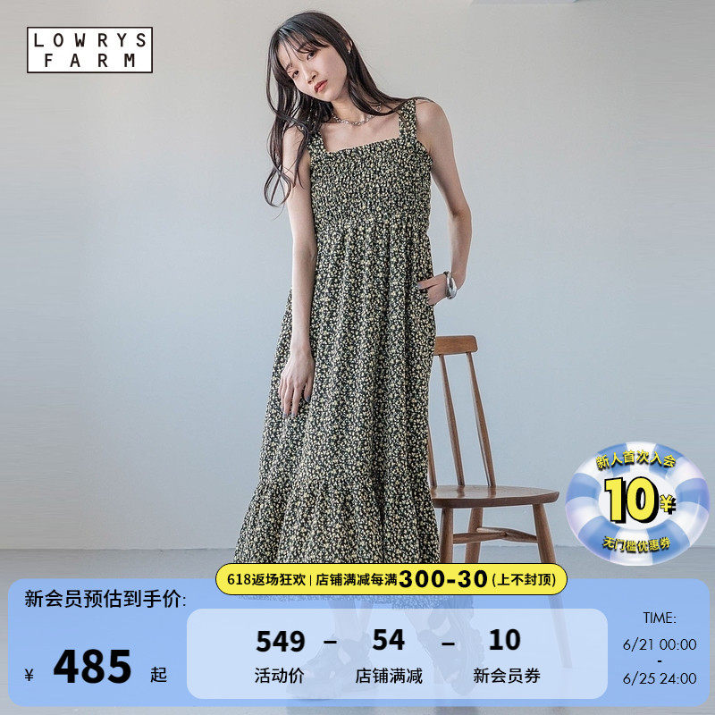 LOWRYS FARM连衣裙女2024夏季新款时尚可爱宽松通勤长裙106268