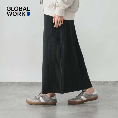 GLOBAL WORK 半身裙女2026夏季新款知性成熟风肌理感长裙638731