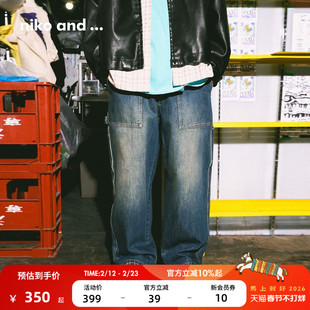 niko and ...NKJ牛仔裤男2026春季新款复古潮酷棉质长裤611894