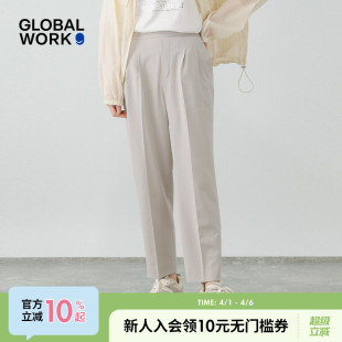 纯色通勤裤 GLOBAL 289056 新款 女士2025年夏季 WORK 休闲裤