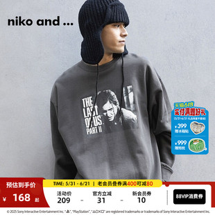 niko and ...PlayStation限定合作系列春季长袖卫衣男293744