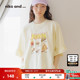 博主同款 niko and ...T恤女2025夏新款 圆领荷叶边上衣323562