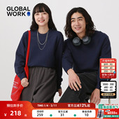 WORK 套头情侣款 毛衣男女同款 GLOBAL 25冬季 新款 针织衫 523898