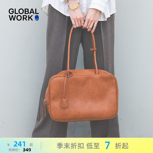 GLOBAL WORK 包袋2026新款通勤约会大容量日式手拎包660806