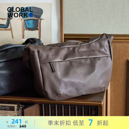 GLOBAL WORK 包袋男女同款2026新款出行通勤质感斜挎包581185