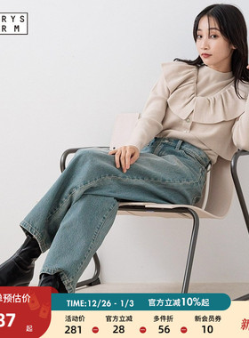 LOWRYS FARM毛针织衫女多穿24冬季两件套简约日系少女毛衫116691