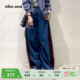 and 廓形拼色牛仔弯刀裤 ...裤 新款 498992 子女2026春季 niko
