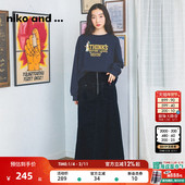 niko 纯色高腰A字裙显瘦裙子116587 新款 and ...半身裙女冬季