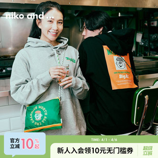 Burger联名系列2025年春季 niko 情侣卫衣990288 and ...Big