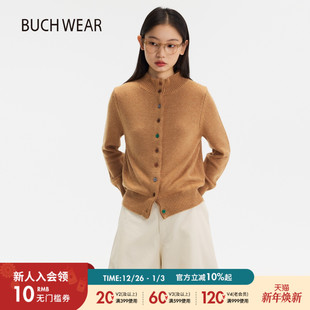日系清新甜美减龄针织开衫 新款 621361 WEAR毛衣女2025冬季 BUCH