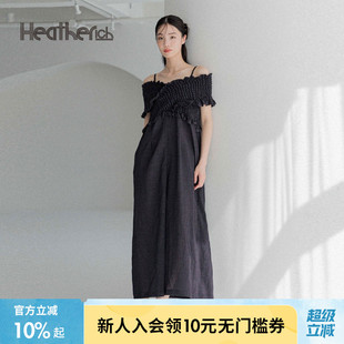 吊帶露肩交叉連體褲 Heatherich連衣褲 女2025年夏季 新款 490860