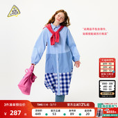 衬衫 SEE 裙459318 PIZZA连衣裙女2025新款 日系格纹拼接长袖 YOU
