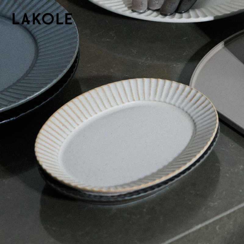 LAKOLE 餐具2025春夏新款创意简约家用盘子131511