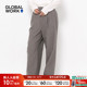WORK 休闲裤 女2026春季 GLOBAL 简约日系宽松直筒裤 115440