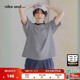 and ...T恤2025夏季 新款 niko 女士简约宽松条纹短袖 上衣234912
