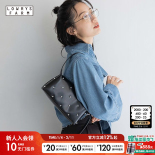 LOWRYS FARM单肩包女2025春季时尚便携通勤珍珠腋下包149609