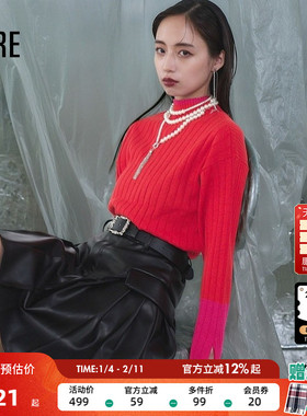 HARE毛针织衫女24冬季新款时尚宽松气质简约日系毛衣148838