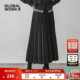 GLOBAL 休闲垂坠感A字半身裙593329 新款 WORK 百褶长裙女2026春季
