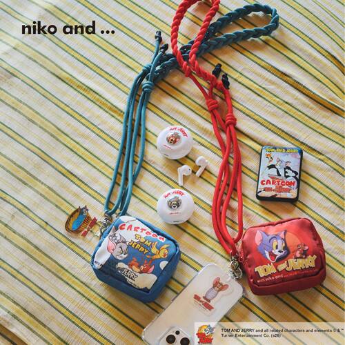 niko and ... 猫和老鼠联名2026新款斜挎零钱包手机挂绳648013