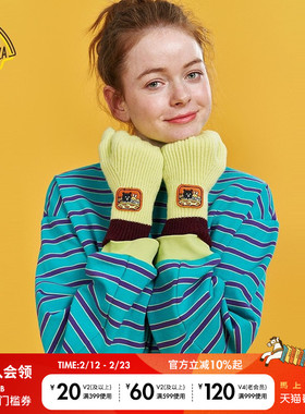 SEE YOU at PIZZA x TAKOKUMA联名系列25春季新款女款手套323513