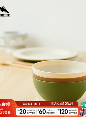CITY CREEK日式餐具碗家用餐厅宿舍个性塑料吃饭甜品碗 858833